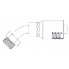 1/4 X 1/4 Male Inverted Flare 45